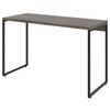Mesa Escrivaninha Dynamica Carvalho Dark/Preto 11067 - Compace