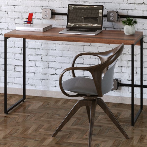 Mesa Escrivaninha Dynamica Nogal/Preto 11067 - Compace