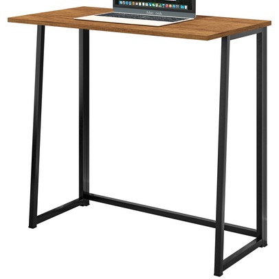 Mesa Escrivaninha Fit Dobrável Preto/Canela Rústico - Art Panta