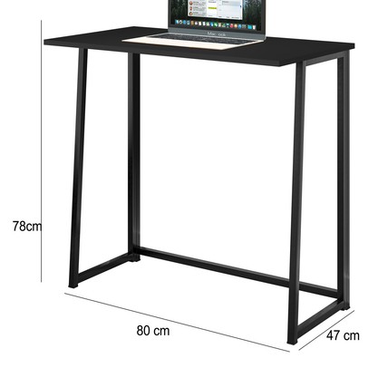 Mesa Escrivaninha Fit Dobrável Preto - Art Panta