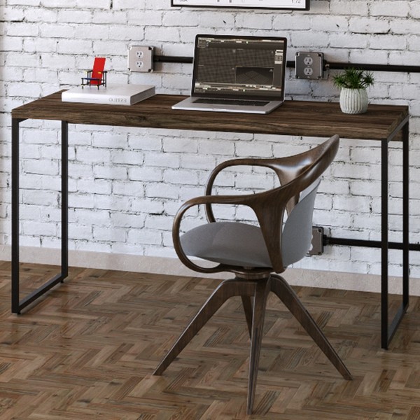 Mesa Escrivaninha Dynamica Carvalho Dark/Preto 11068 - Compace