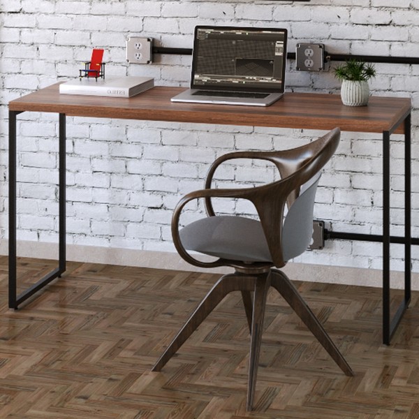 Mesa Escrivaninha Dynamica Nogal/Preto 11068 - Compace