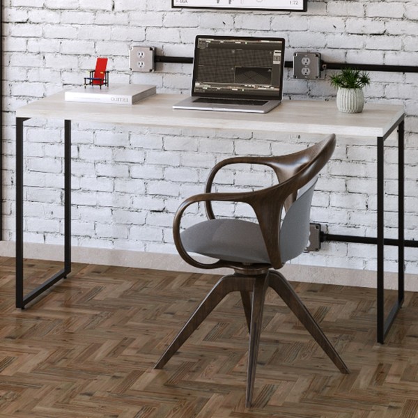 Mesa Escrivaninha Dynamica Snow/Preto 11068 - Compace