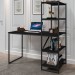 Mesa Escrivaninha Fit 4 Prateleiras Preto - Art Panta
