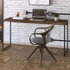 Mesa Escrivaninha Dynamica Carvalho Dark/Preto 11069 - Compace