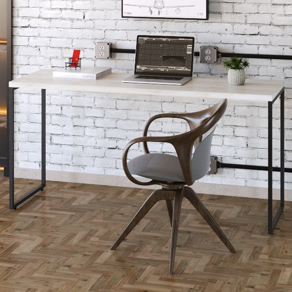 Mesa Escrivaninha Dynamica Snow/Preto 11069 - Compace