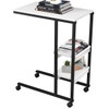 Mesa de Canto Fit 2 Prateleiras Preto/Branco - Art Panta