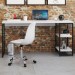 Mesa Escrivaninha 2 Prateleiras Branco Chess/Preto 14908 - Compace