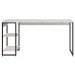 Mesa Escrivaninha 2 Prateleiras Snow/Preto 14908 - Compace