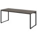 Mesa Escrivaninha Kuadra Carvalho Dark/Preto 15425 - Compace