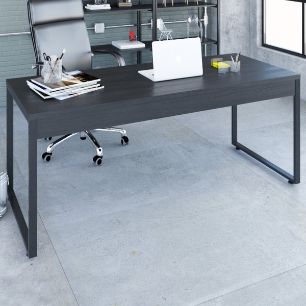 Mesa Escrivaninha Kuadra Preto ônix/Preto 15425 - Compace