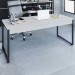 Mesa Escrivaninha Kuadra Snow/Preto 15425 - Compace
