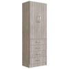 Guarda-Roupa Solteiro 2 Portas 4 Gavetas Fresno 2034 - Percasa