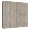 Guarda-Roupa Casal 8 Portas 4 Gavetas Fresno 2022 - Percasa
