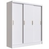 Guarda-Roupa Solteiro 3 Portas 2 Gavetas Branco 2029 - Percasa