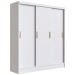 Guarda-Roupa Solteiro 3 Portas 2 Gavetas Branco 2029 - Percasa