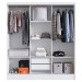 Guarda-Roupa Solteiro 3 Portas 2 Gavetas Branco 2029 - Percasa