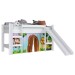 Cama Infantil com Escorregador e Cabaninha Branco Bb1000 – Completa Móveis