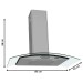 Coifa de Parede Vidro Curvo Duto Slim 80 Cm 127v Inox - Fogatti
