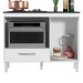 Balcão de Cozinha para Cooktop Fit 1 Porta 1 Gaveta Branco - Nicioli