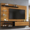Painel para TV Até 60 Polegadas com Led 1 Porta Freijó Trend/Preto - Notável