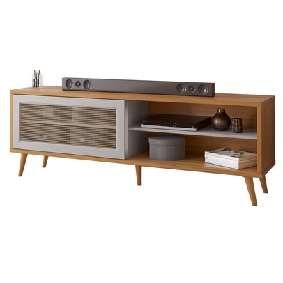 Rack para TV Até 60 Polegadas 1 Porta Freijó Trend/Off White Nt1175 - Notável