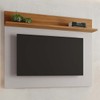 Painel para TV Até 50 Polegadas 1 Prateleira Off White/Freijó Trend Nt1185 - Notável
