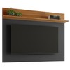 Painel para TV Até 50 Polegadas 1 Prateleira Preto/Freijó Trend Nt1185 - Notável