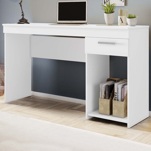 Mesa para Computador 1 Gaveta Branco Nt2070 - Notável
