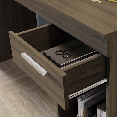 Mesa para Computador 1 Gaveta Nogal Nt2070 - Notável