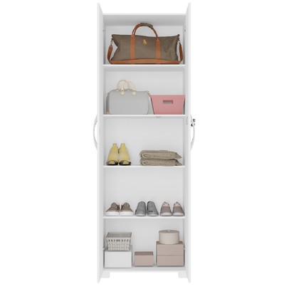 Armário Multiuso 2 Portas 4 Prateleiras Branco Nt4020 – Notável