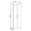 Armário Multiuso 2 Portas 4 Prateleiras Branco Nt4020 – Notável