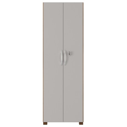 Armário Multiuso 2 Portas 4 Prateleiras Freijó Trend/Off White Nt4020 – Notável