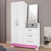 Cômoda 2 Portas 3 Gavetas Branco New/Rosa Nt5165 – Notável