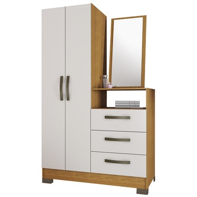 Cômoda 2 Portas 3 Gavetas Freijó Trend/Off White Nt5165 – Notável