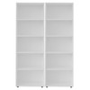 Estante para Livros Multy 8 Prateleiras Branco - Artely