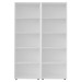 Estante para Livros Multy 8 Prateleiras Branco - Artely