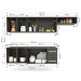 Cozinha Compacta Jade 9 Portas 2 Gavetas Preto Fosco - Panorama Móveis