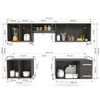 Cozinha Compacta Lis 9 Portas 2 Gavetas Preto Fosco - Panorama Móveis