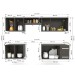 Cozinha Compacta Lis 9 Portas 2 Gavetas Preto Fosco - Panorama Móveis
