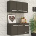 Cozinha Compacta Victória 5 Portas 2 Gavetas Preto Fosco - Panorama Móveis