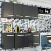 Cozinha Compacta Aline 7 Portas 2 Gavetas Preto Fosco - Panorama Móveis