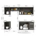 Cozinha Compacta Ana 7 Portas 2 Gavetas Preto Fosco - Panorama Móveis