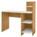 Mesa Escrivaninha Link 3 Prateleiras Carvalho/Branco - Artely