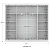Guarda-Roupa Casal Ele e Ela 8 Portas 8 Prateleiras Malbec Branco Fosco - Panorama Móveis