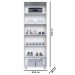 Armário Multiuso Plus 2 Portas 5 Prateleiras Branco - Percasa