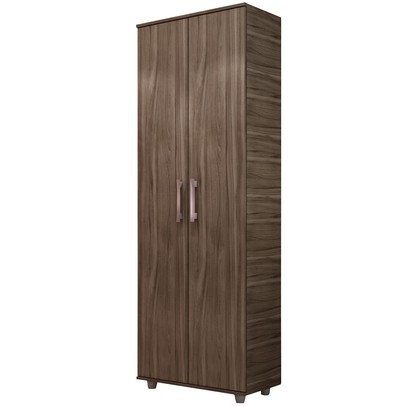 Armário Multiuso Plus 2 Portas 5 Prateleiras Carvalho - Percasa