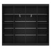 Guarda-Roupa Casal Ele e Ela 8 Portas 8 Prateleiras Malbec Preto Fosco - Panorama Móveis