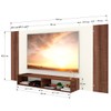 Painel para TV Até 55 Polegadas Orlando 2 Nichos Castanho/Off White - Panorama Móveis