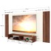 Painel para TV Até 55 Polegadas Orlando 2 Nichos Castanho/Off White - Panorama Móveis